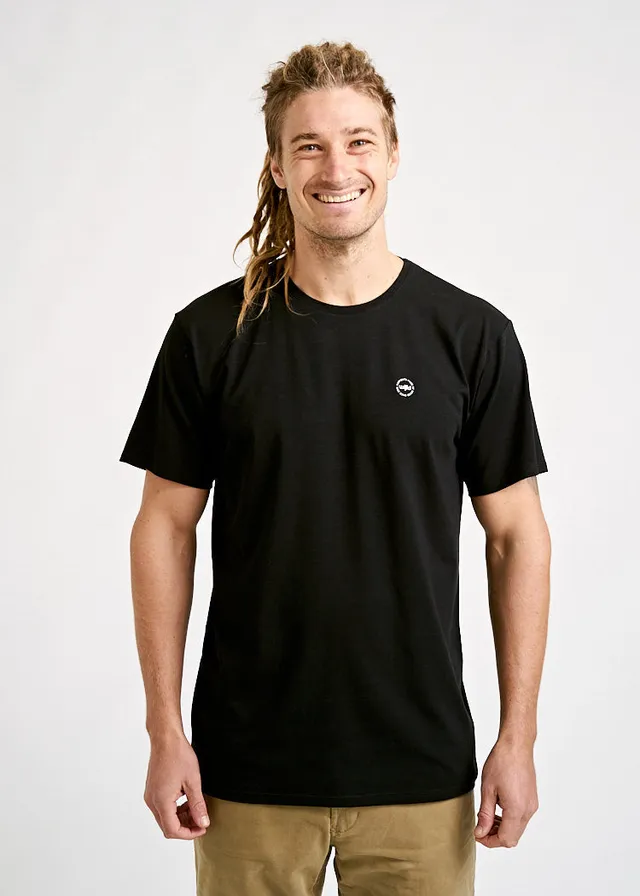 Wijld Timo Woodshirt Herren Black T-Shirt Bio