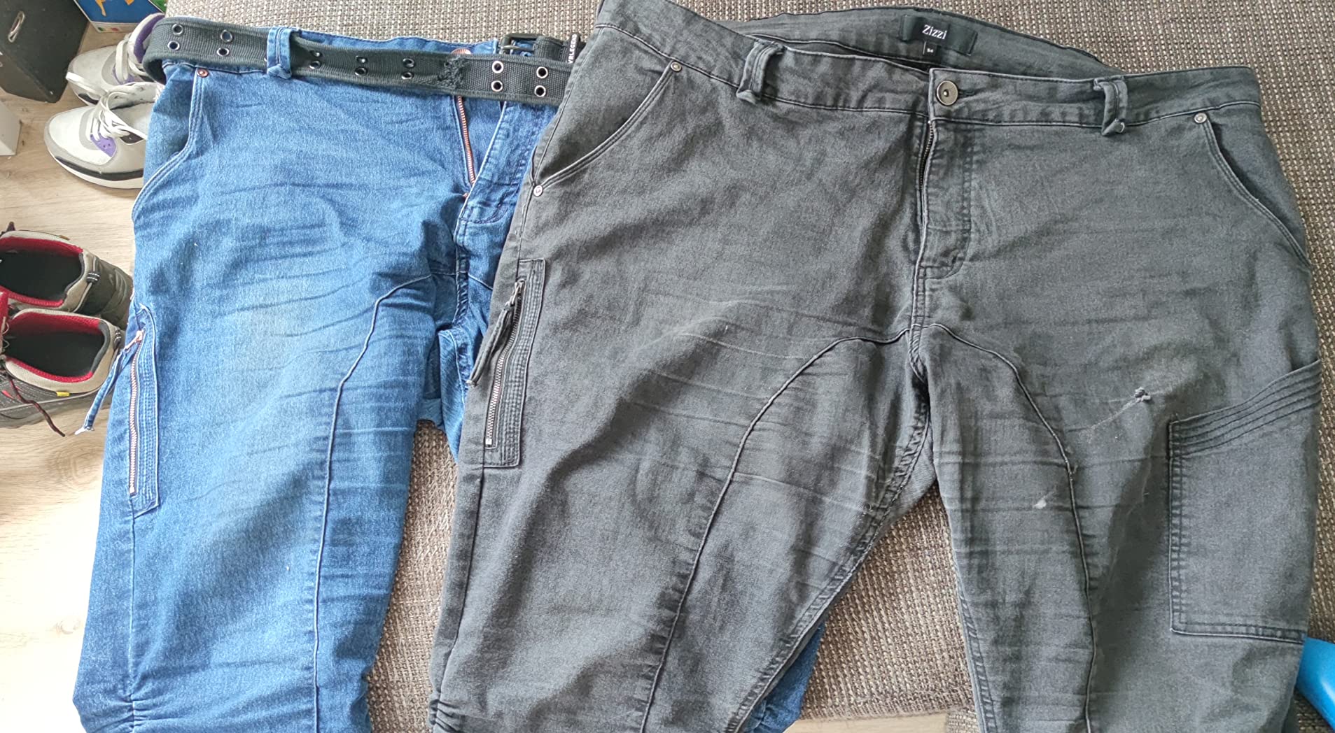 ZIZZI Jeans Capri Jeans 3/4 Slim Fit Baumwolle Stretch
