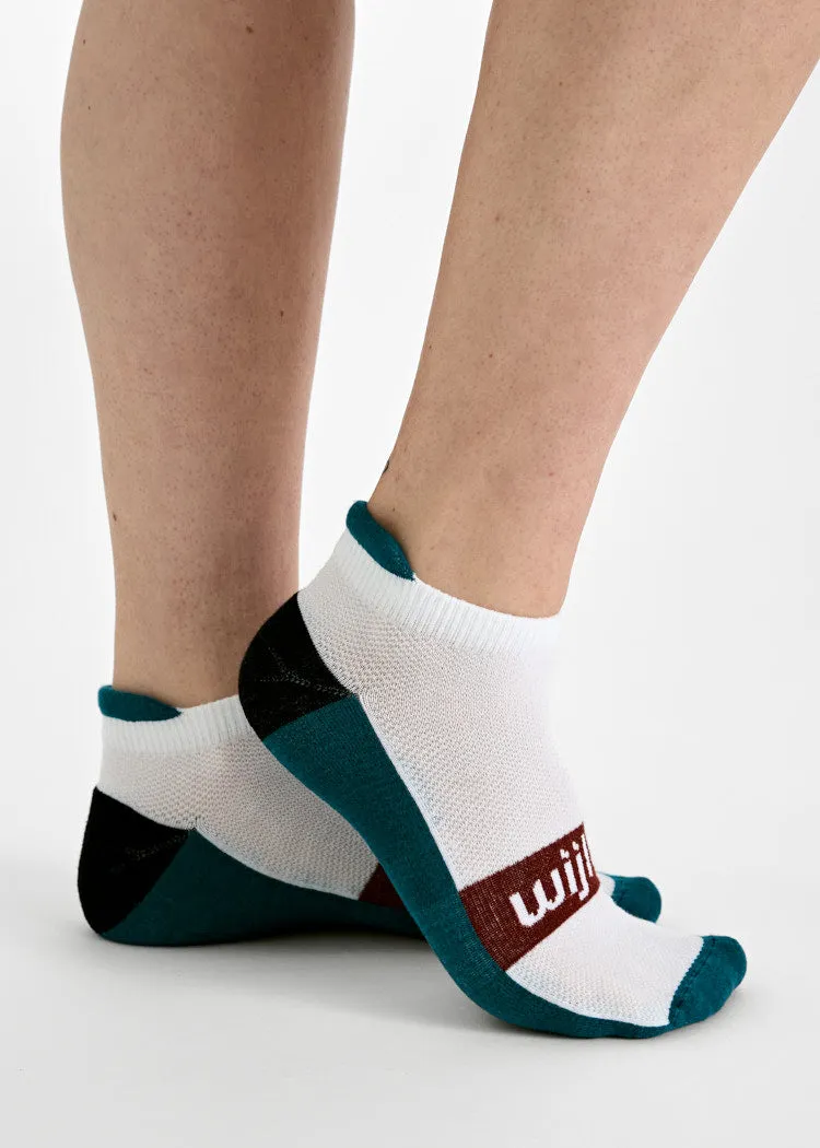 Wijld Mika Sneaker Socken Fired Brick/Blue Coral atmungsaktiv