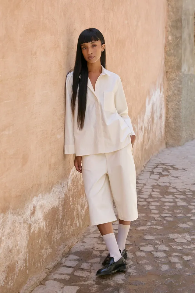 Christiane Strobel OLGA Culottes Natur Bio-Baumwolle Gr. S