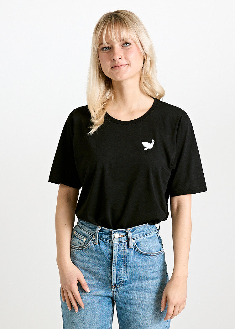 Wijld WoodShirt Tilda Make Peace Not War Damen T-Shirt Lyocell