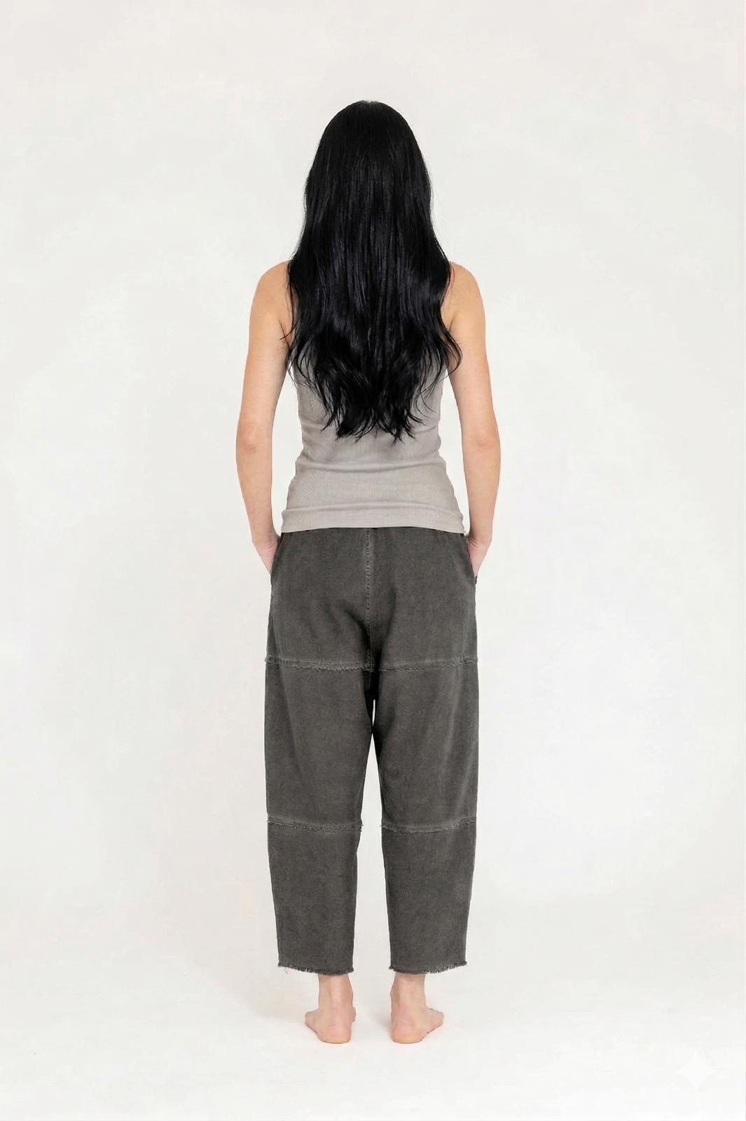 Sanctamuerte Pantaloni Hose Baumwolle Gabardine