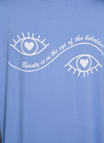 Zizzi Nachtshirt Viskose Jersey Rundhals Große Größen
