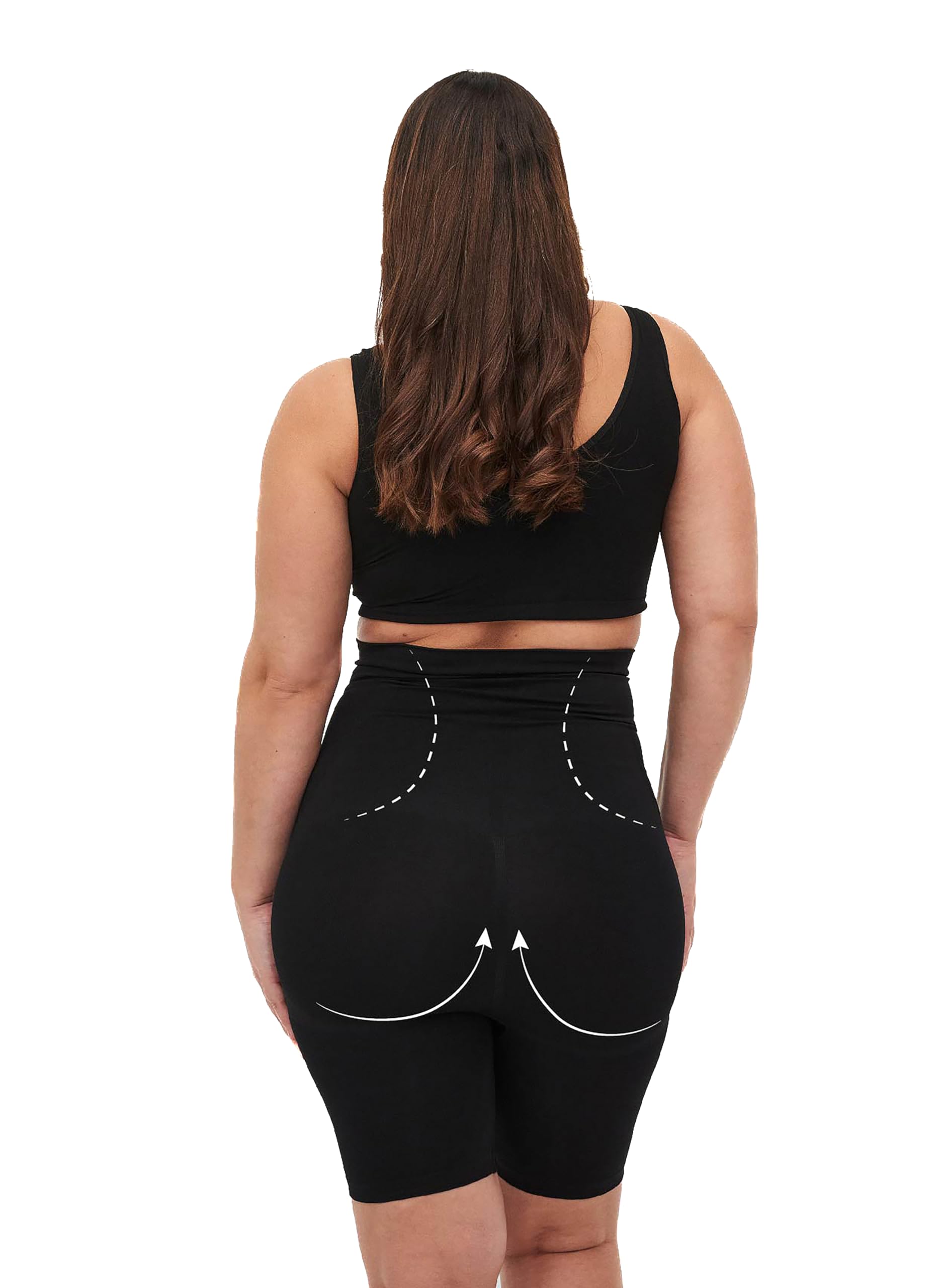 Zizzi Shapewear Shorts Schwarz Shapinghose nahtlos formend