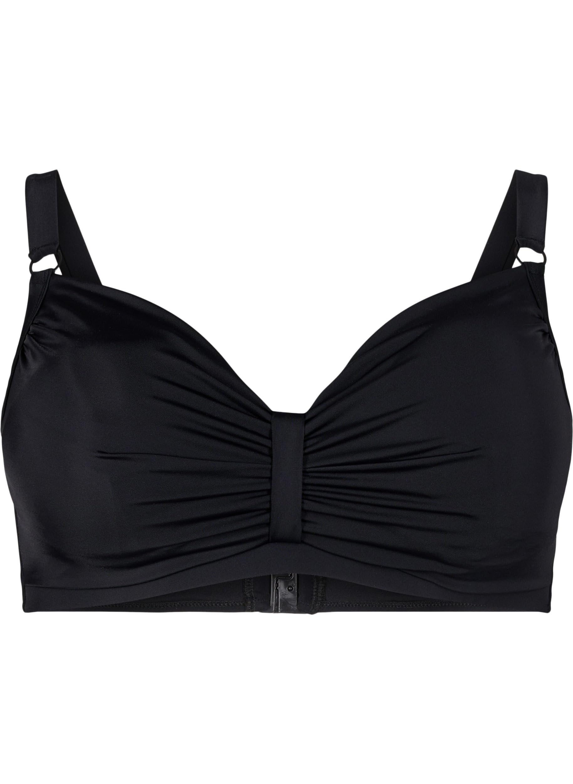 Swim by Zizzi Bikini-BH Bügel Drapierung Gr 42 Schwarz