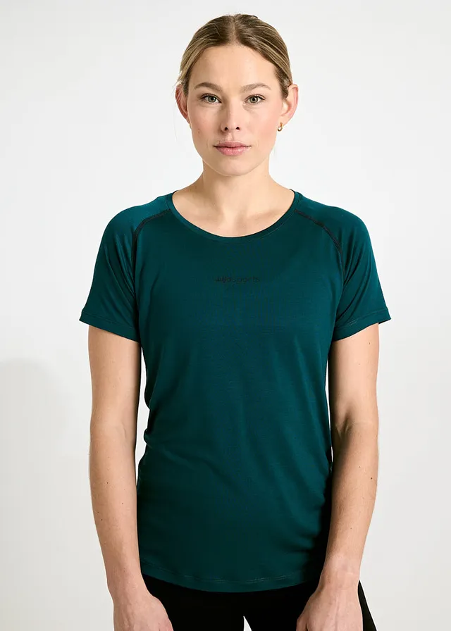 Wijld Fanny Sportshirt Damen Petrol Lyocell