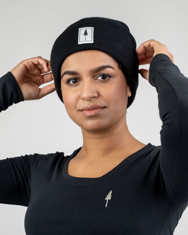 NIKIN Treeanie Classic Mütze Schwarz Baumwolle
