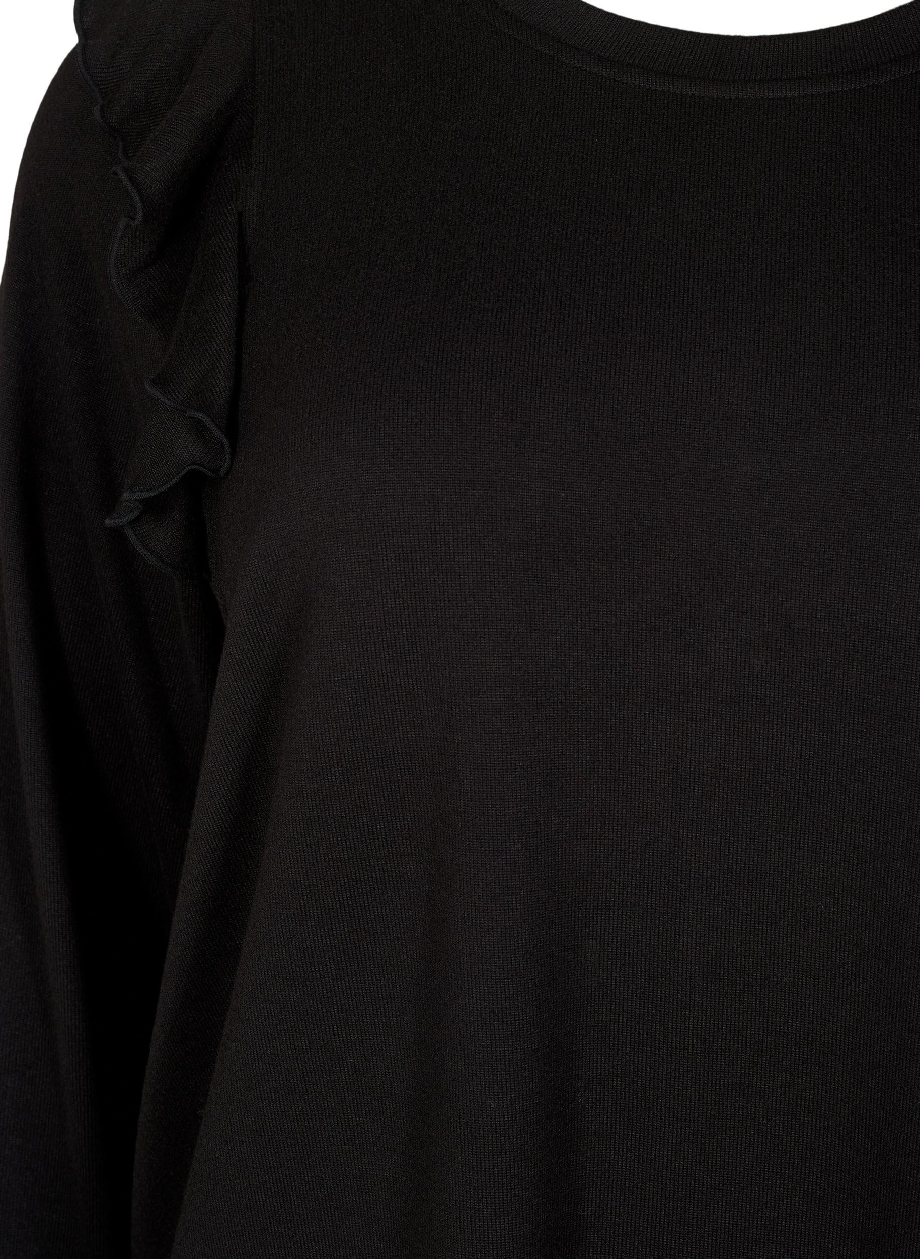Zizzi Bluse Langarm Rüschen Große Größen 42-60