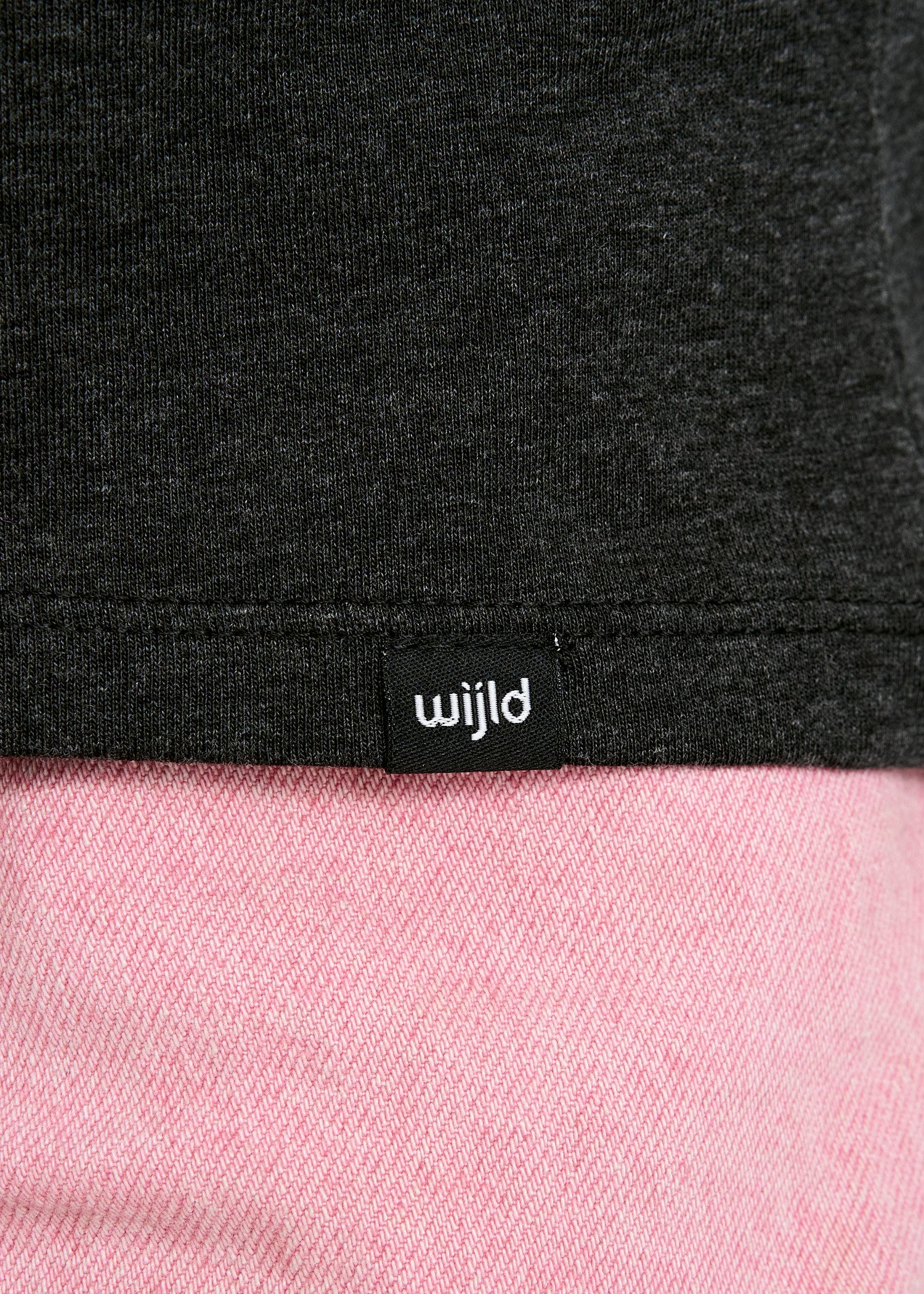 Wijld Lena Damen Woodshirt Anthrazit Relaxed Slim