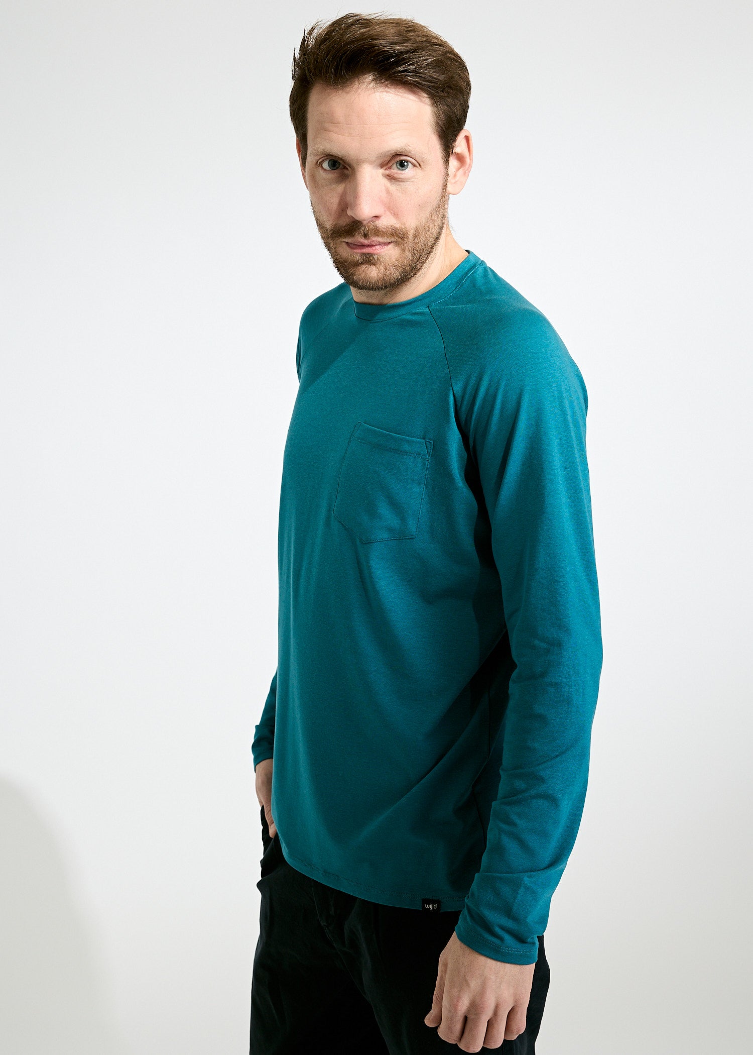 Wijld Longsleeves Langarmshirt Hans Lyocell Corsair