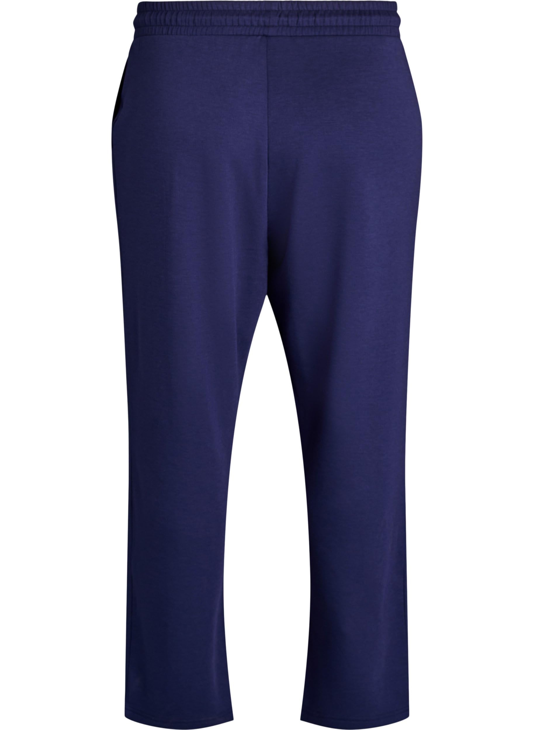 Zizzi Hose Modal Kordelzug Locker 42-44 Evening Blue