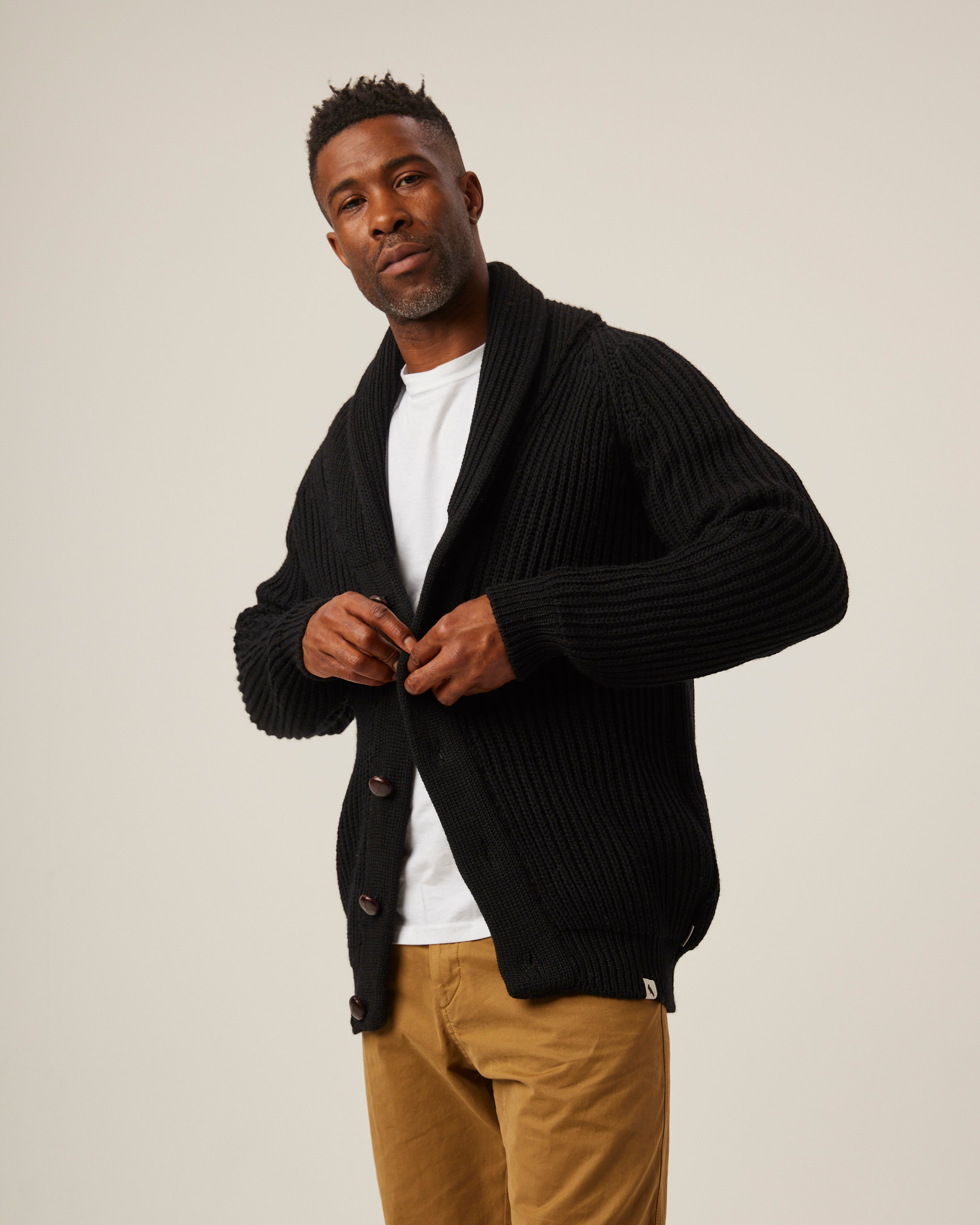Peregrine Wilkinson Cardigan Merino Olive M