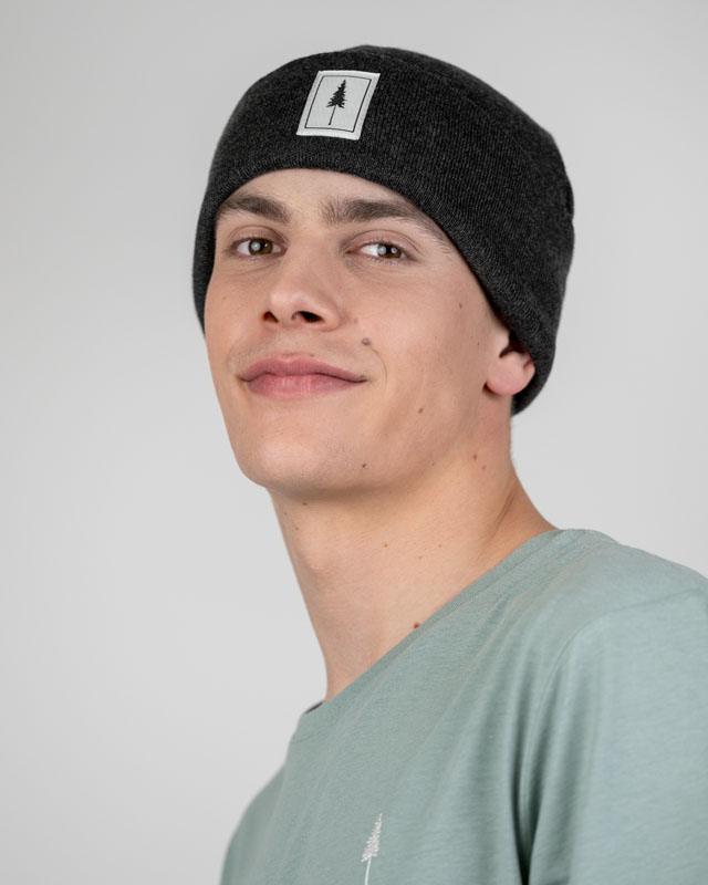 NIKIN Treeanie Classic Mütze Black Mel Baumwolle