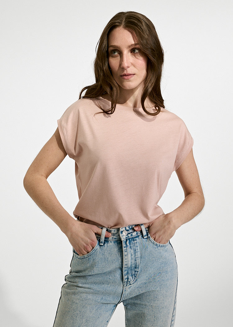 Wijld Elena Smoked Rose Damen T-Shirt Lyocell