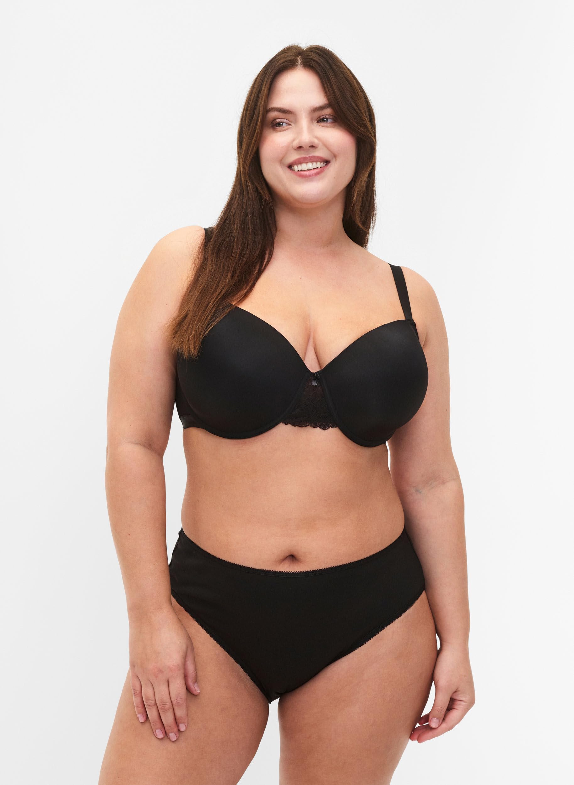 Zizzi Slip Damen Gr.42 Baumwolle 5er-Pack