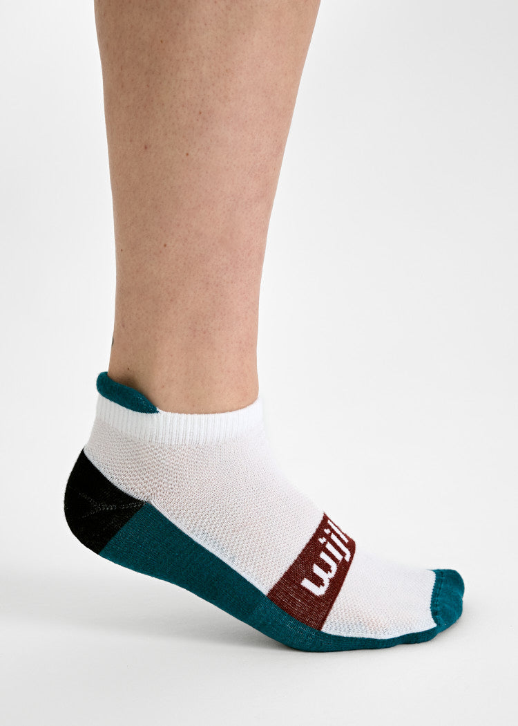 Wijld Mika Sneaker Socken Fired Brick/Blue Coral atmungsaktiv