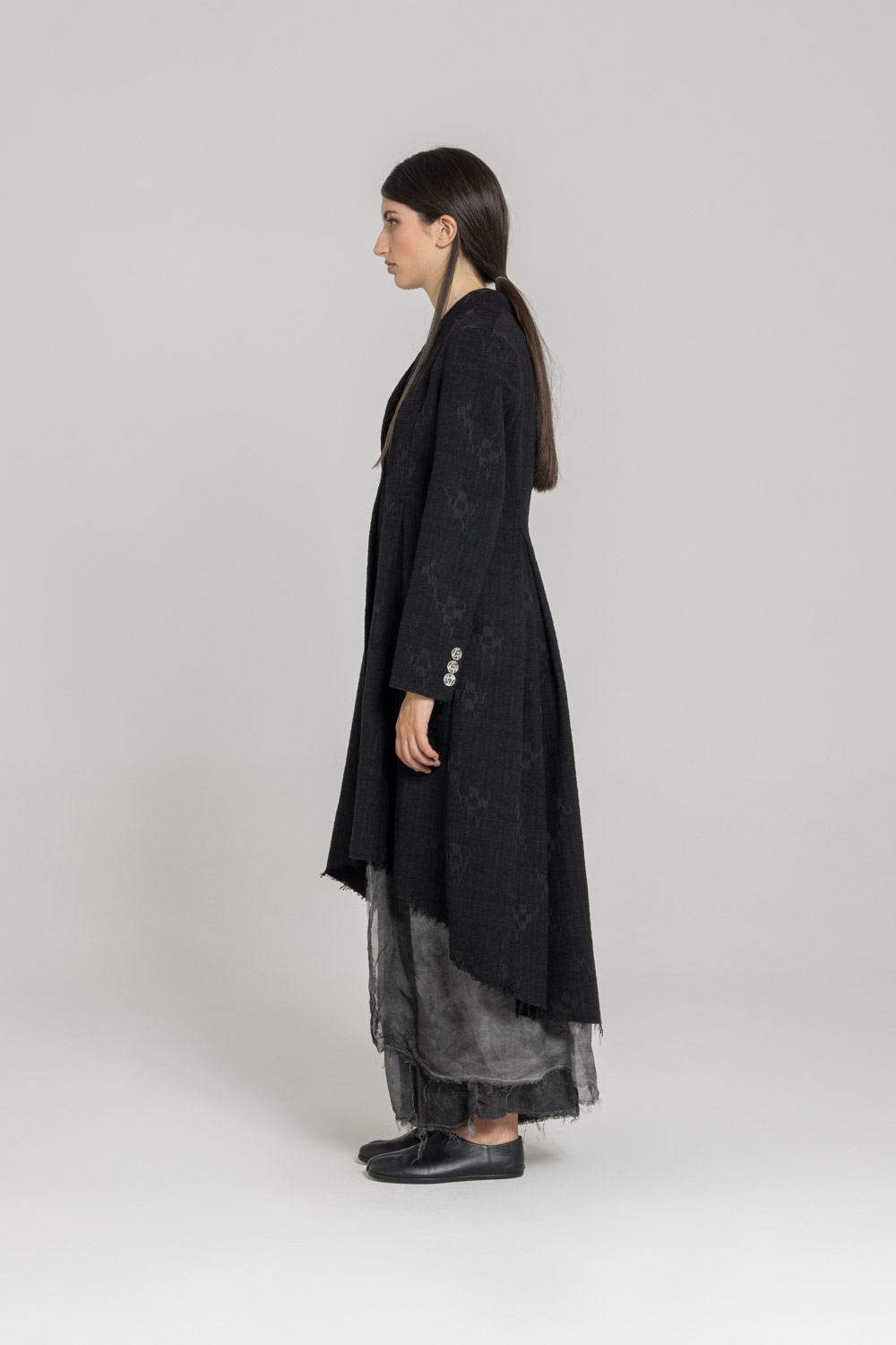 Sanctamuerte Capispalla Blazer Lungo Longblazer Baumwolle