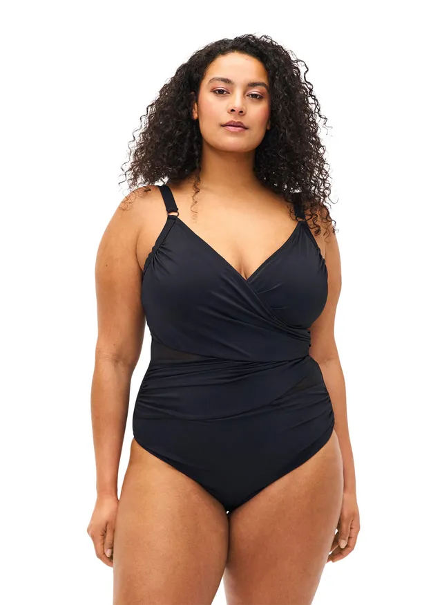 Zizzi Swim Badeanzug 42 Wickel chlorbeständig Große Größen