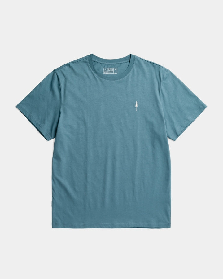 NIKIN TreeShirt Faded T-Shirt Teal Bio-Baumwolle