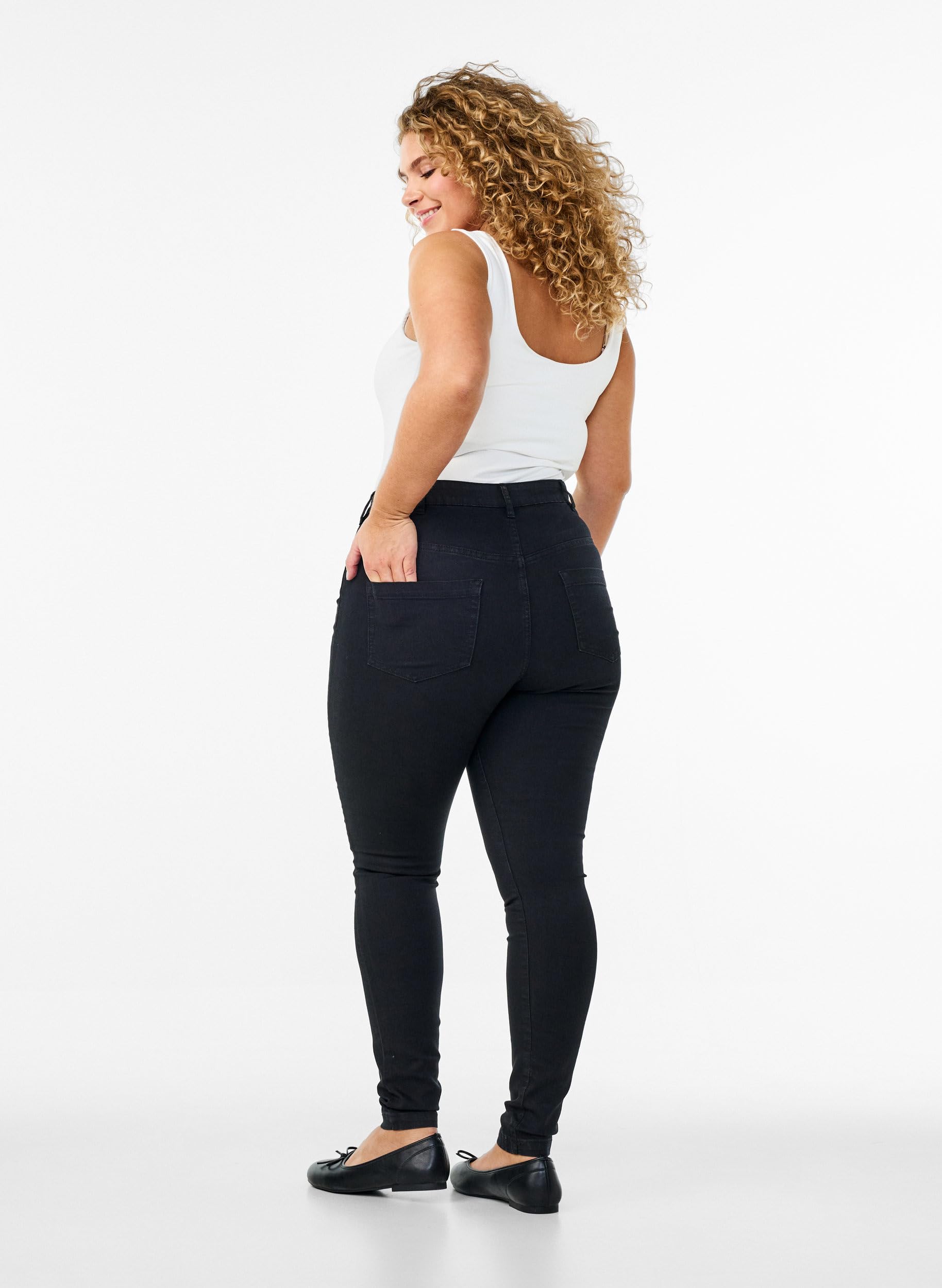 Zizzi Amy Jeans Super Slim hohe Taille große Größen