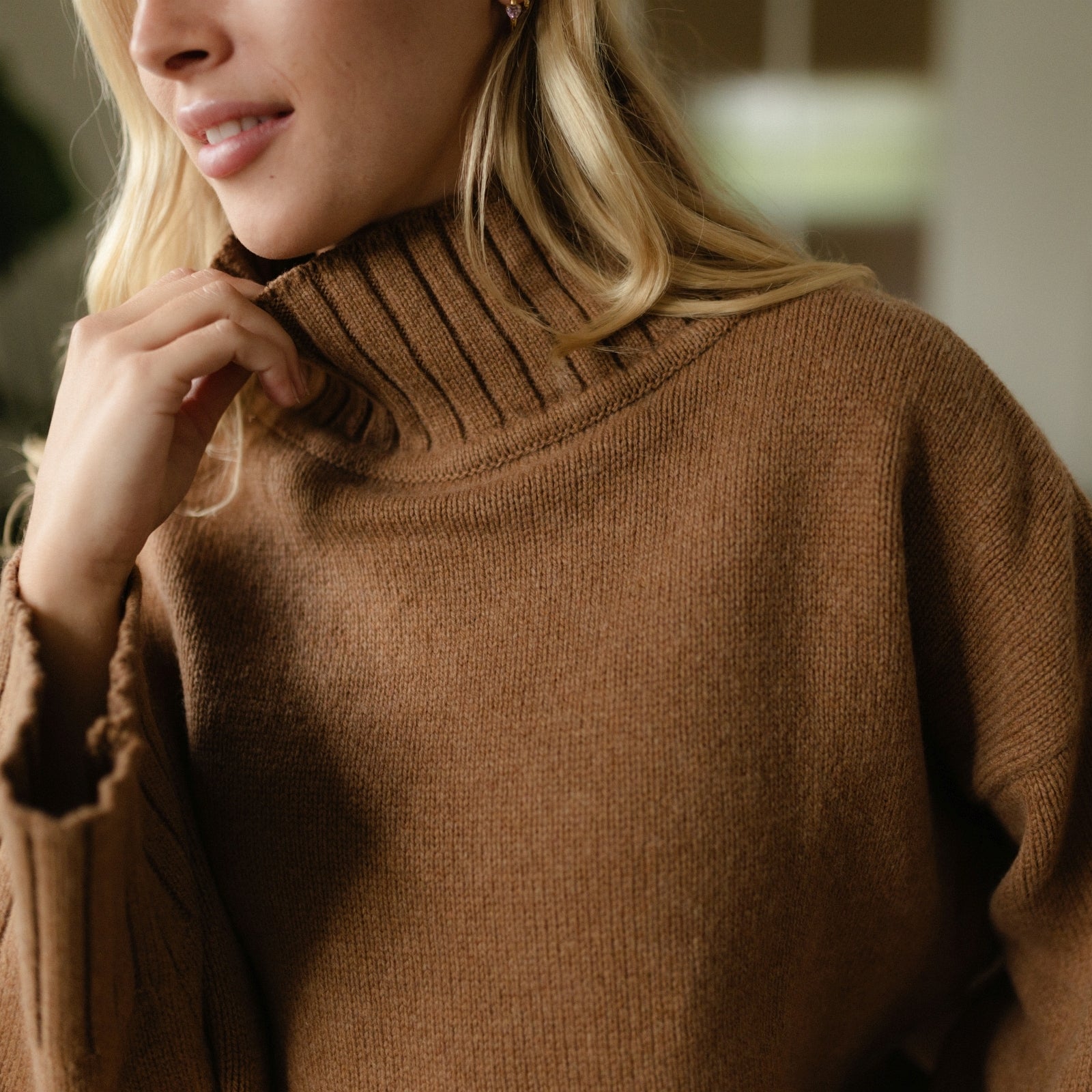NORDLICHT Mina Wollpullover Rollkragen Recyclingwolle