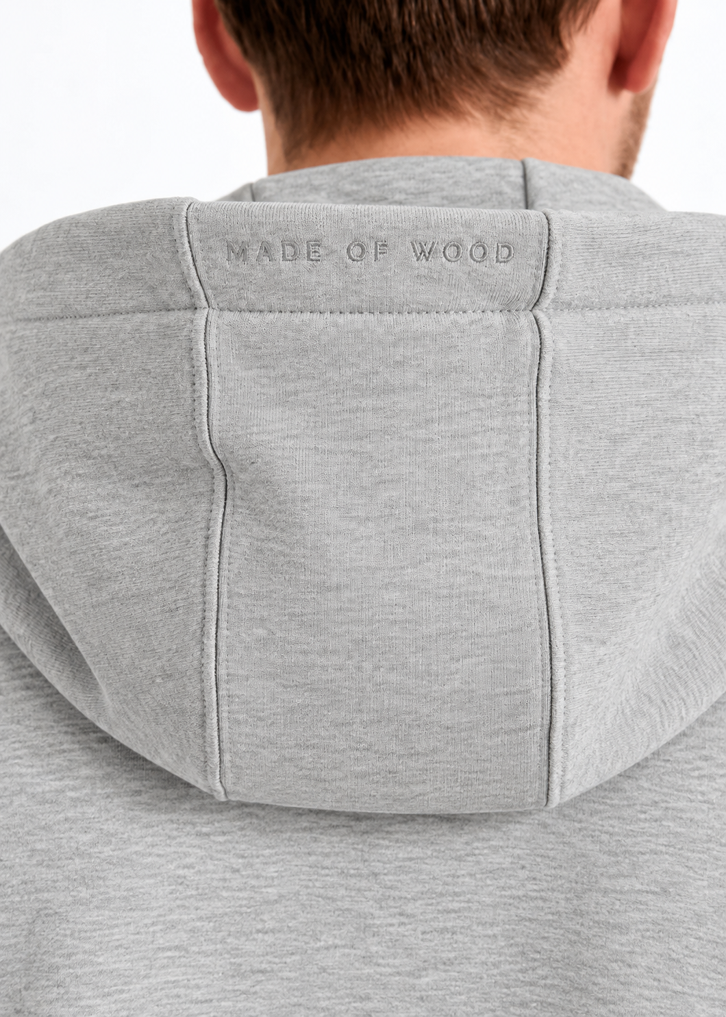 Wijld Leon Gray Melange Herren Sweatjacke Kapuze