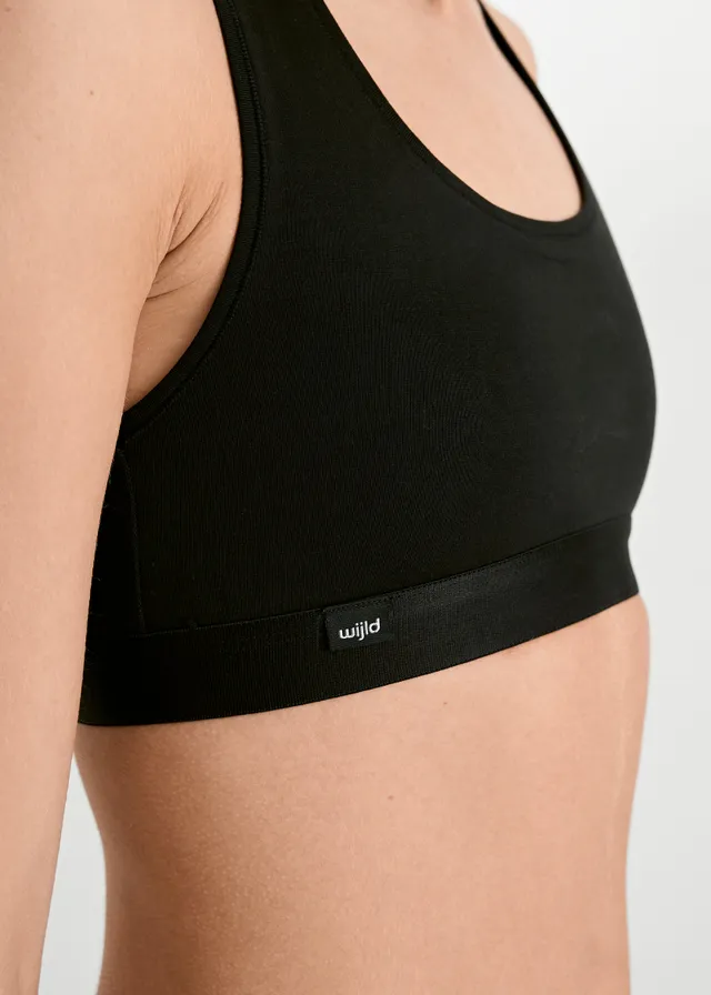 Wijld Merle Bralette Damen schwarz Lyocell-Bio-Baumwolle