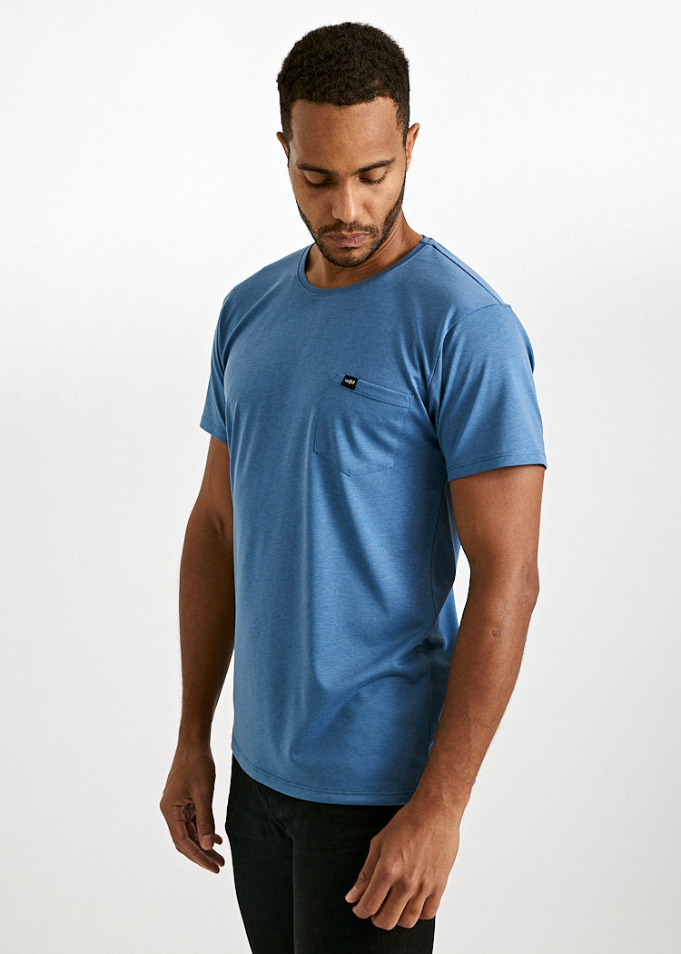 Wijld Woodshirt Alex Pocket Herren T-Shirt Bijout Blue