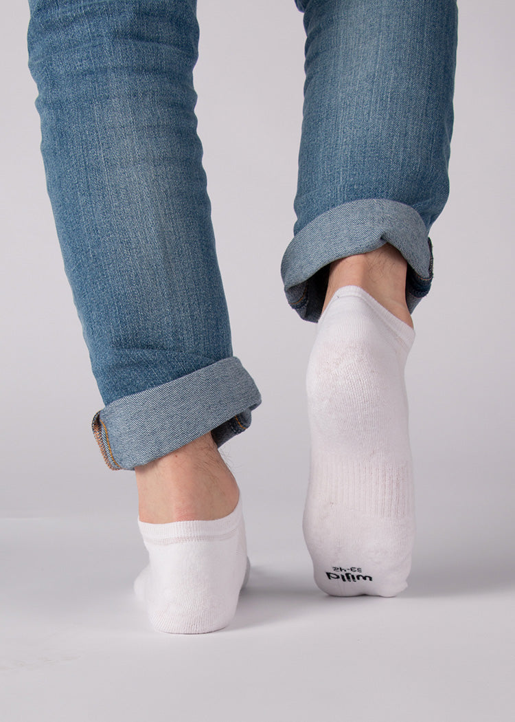 Wijld Woodsocks Bright White Sneakersocken Holzfaser