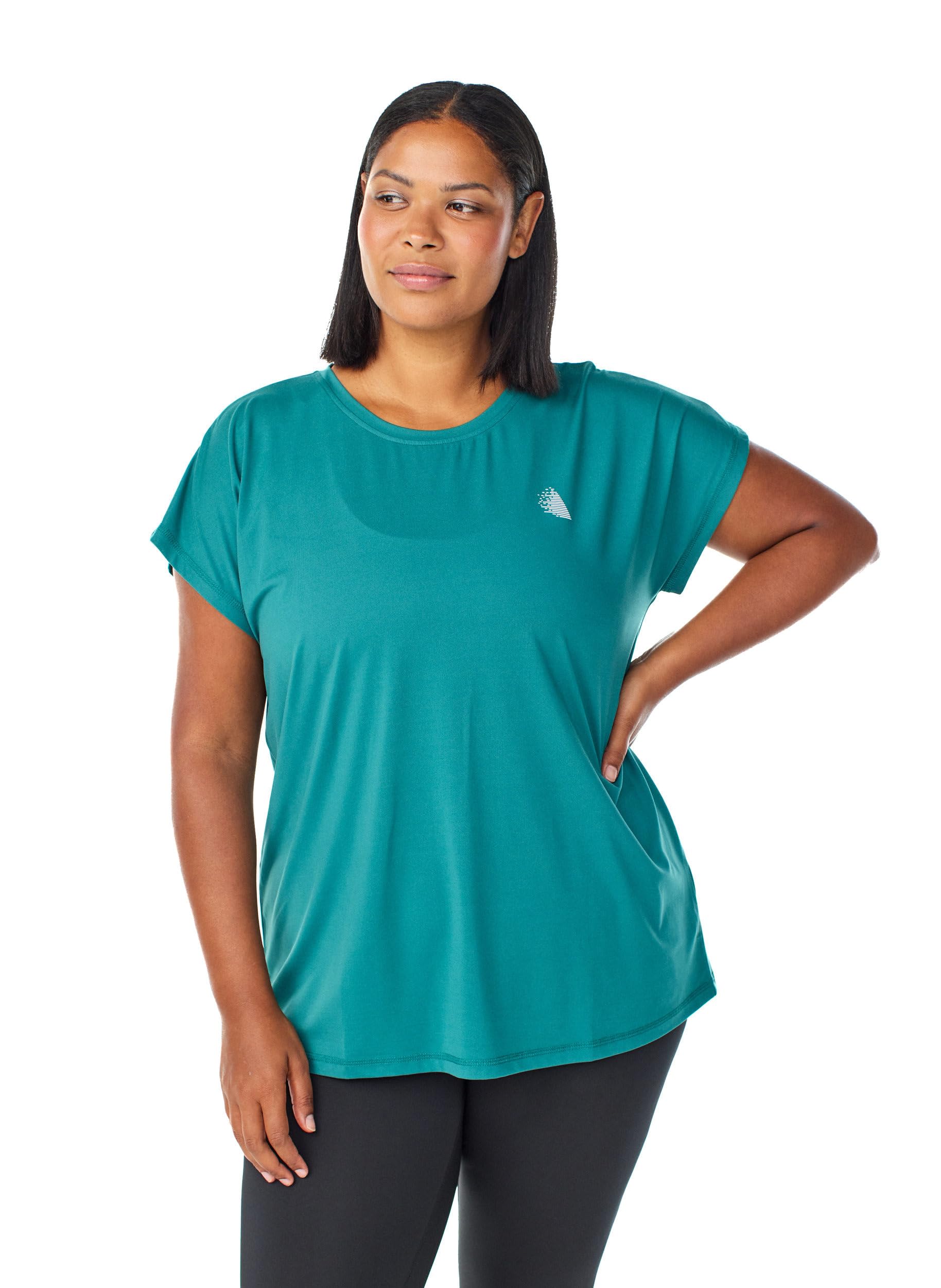Zizzi Activewear Sportshirt Damen T-Shirt schnelltrocknend