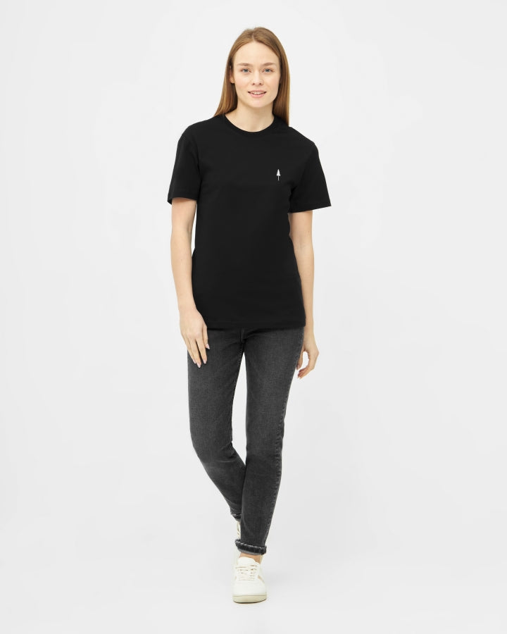 NIKIN TreeShirt T-Shirt Schwarz Bio-Baumwolle Unisex