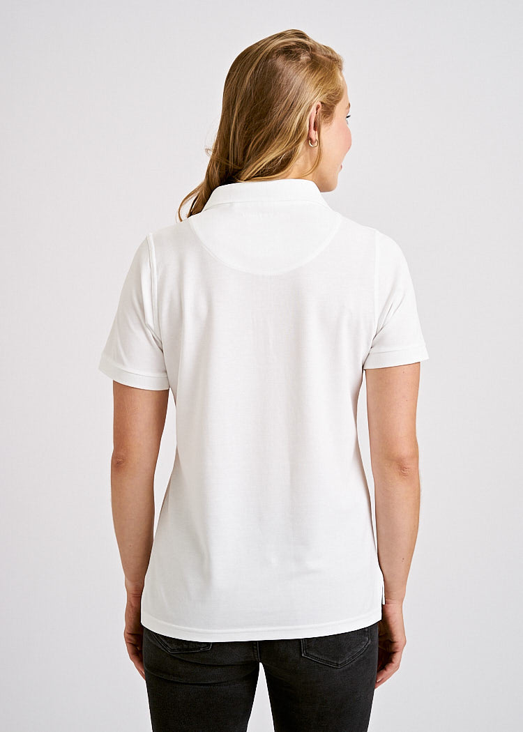 Wijld Polo-Shirt Bright Damen Polo Weiß Holzfaser