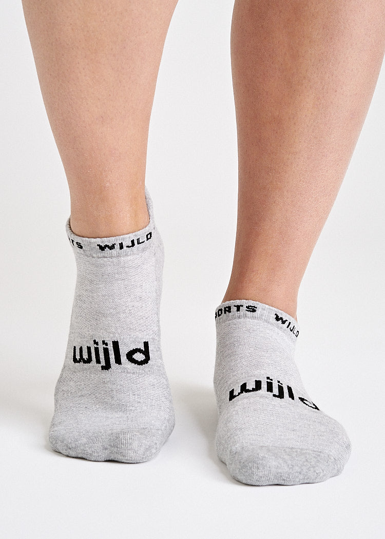 Wijld Woodsocks Sportsocken Sneaker Gray Melange Lyocell