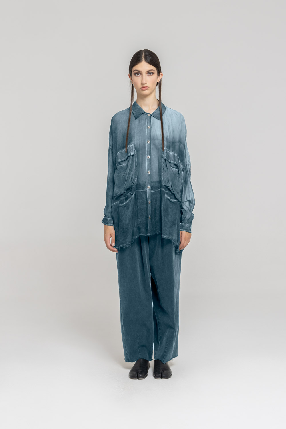 Sanctamuerte Camicie Camicia Tasche a Gronda Bluse Taschen