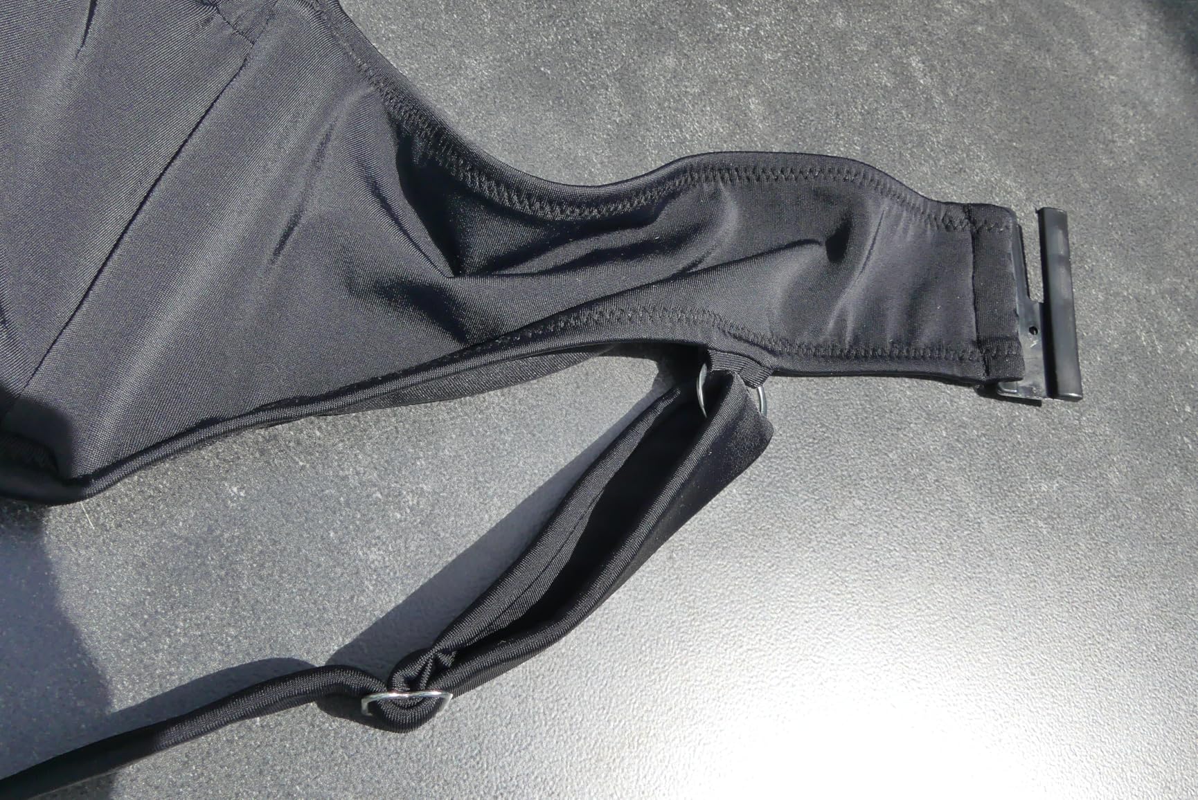 Swim by Zizzi Bikini-BH Bügel Drapierung Gr 42 Schwarz