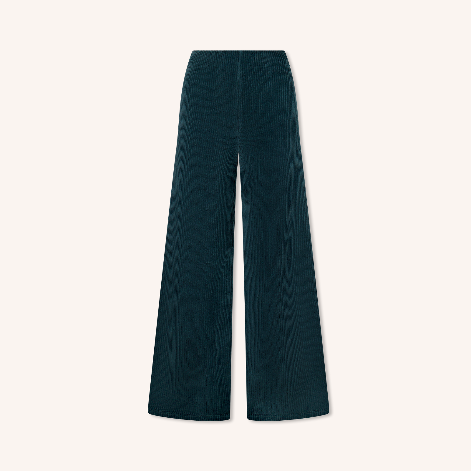 Nordlicht Lova Cord Jersey Hose Waldgrün Bio-Baumwolle