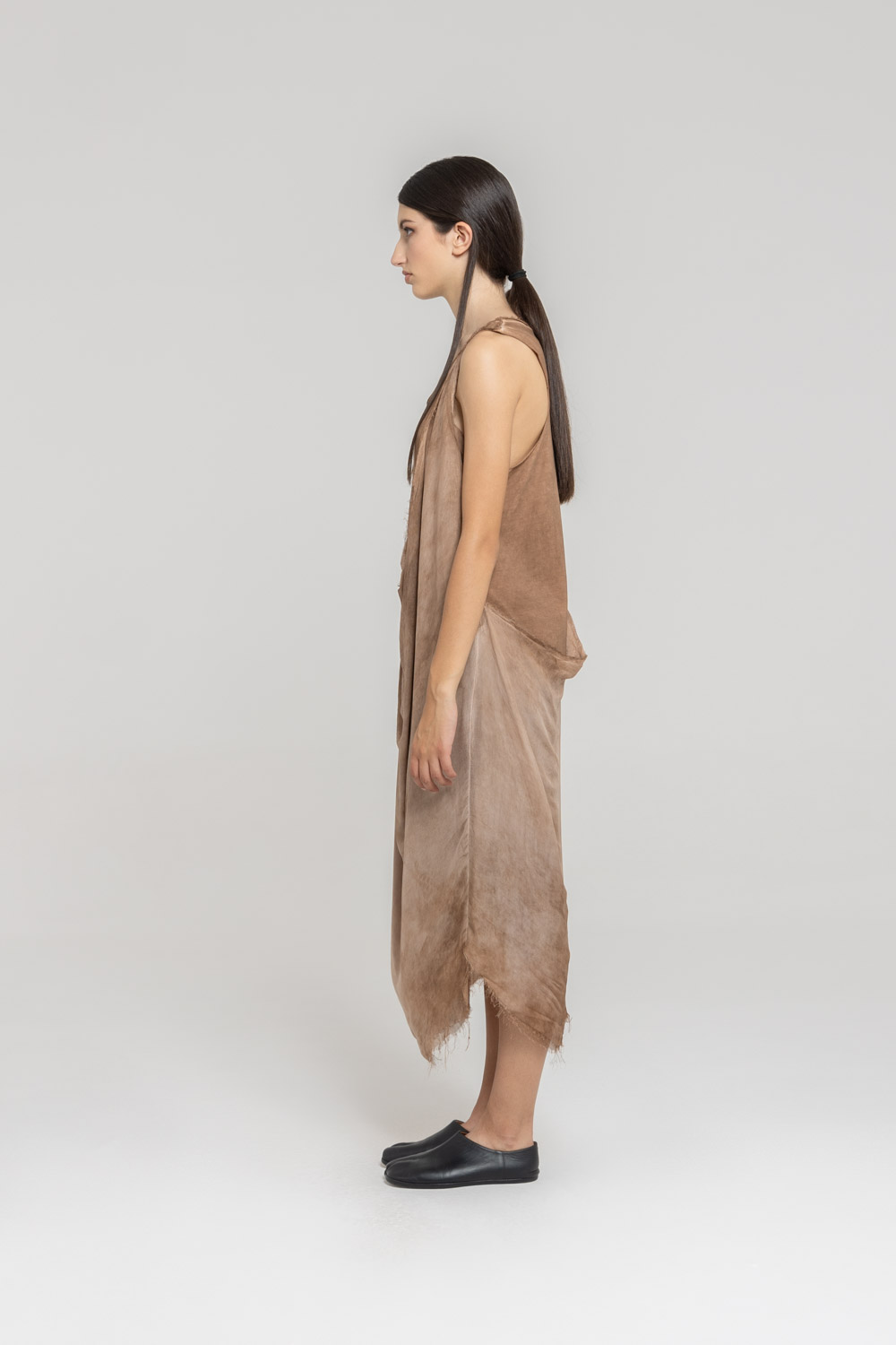 Sanctamuerte Abiti Jersey Kleid Baumwolle Lang