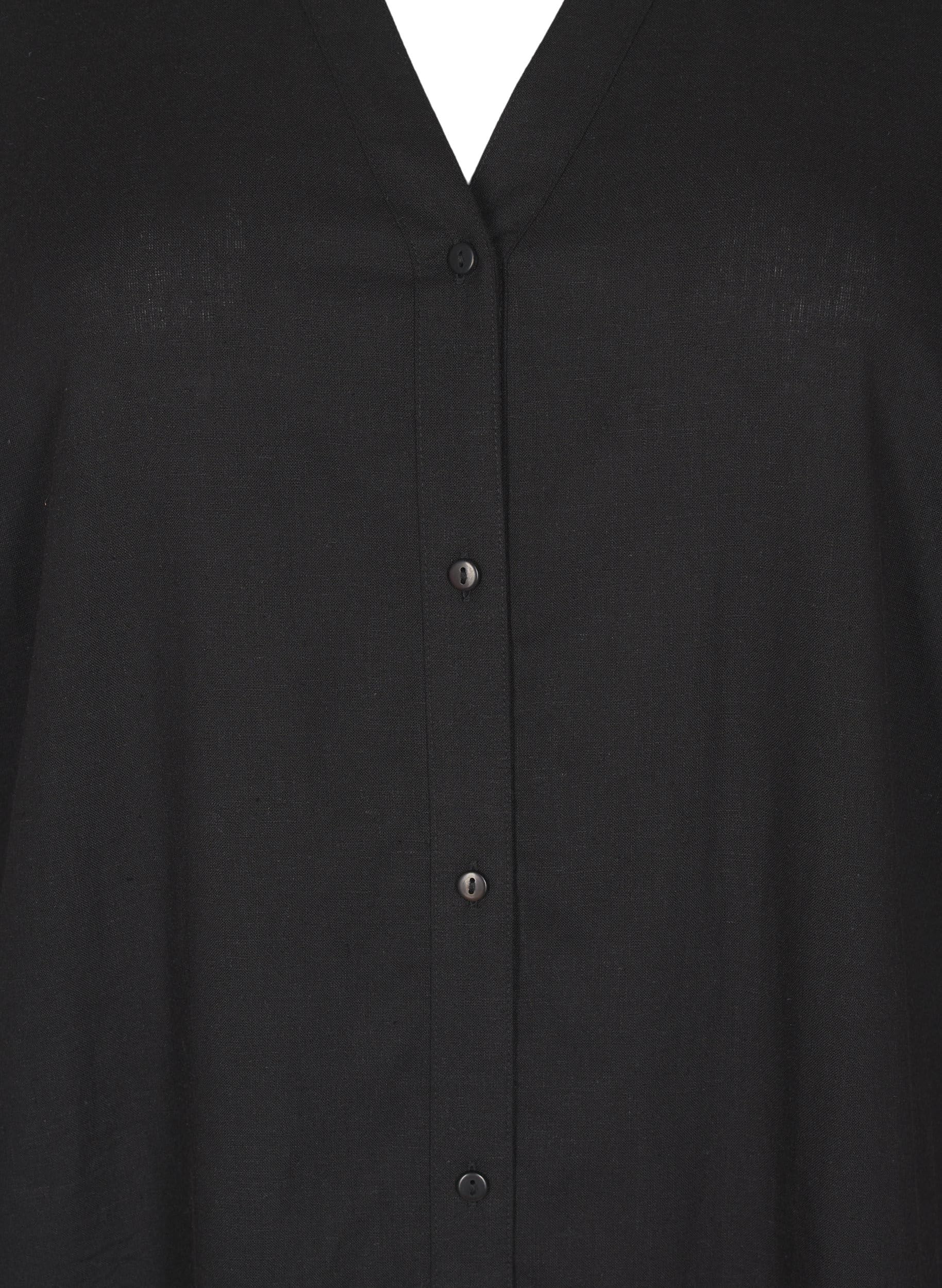 Zizzi Blouses Shirts Bluse Leinen Viskose 42-44