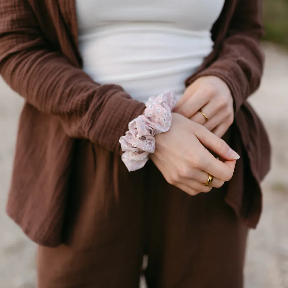 NORDLICHT Ecovero Scrunchie Pink Haargummi