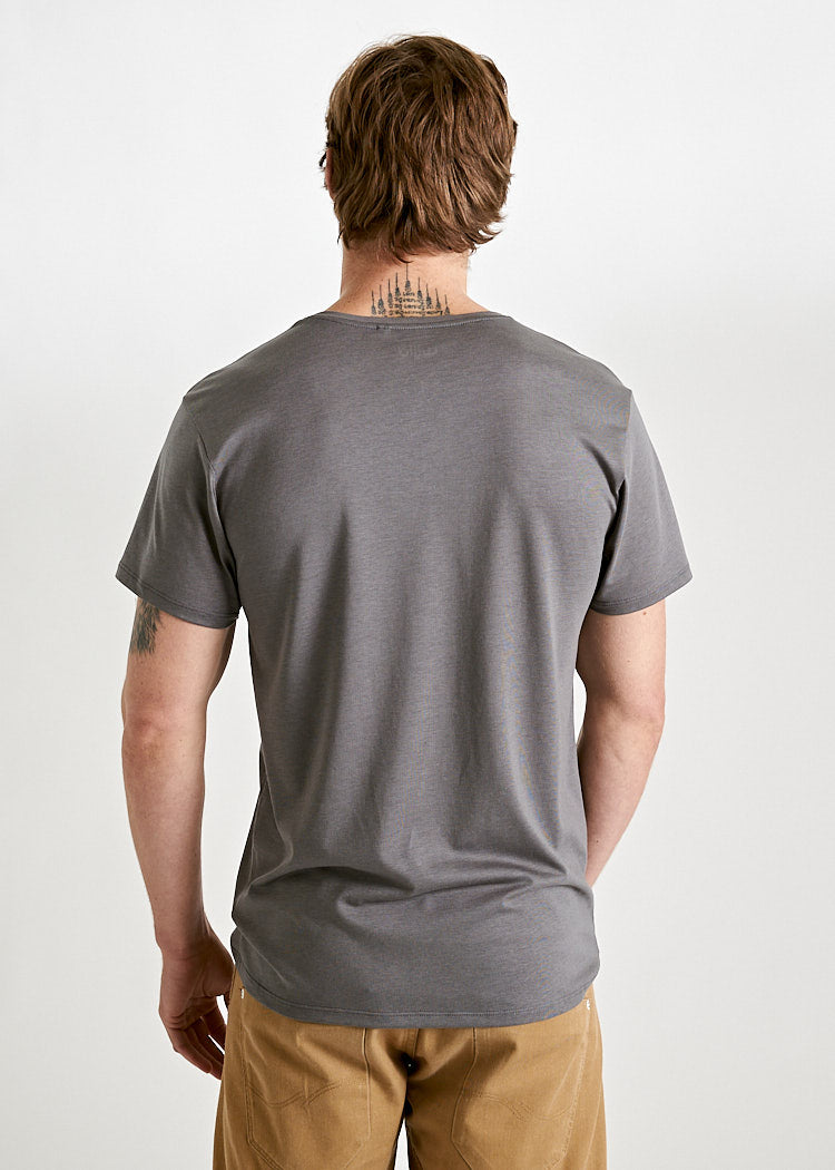 Wijld Woodshirt Alex T-Shirt Herren granit Lyocell