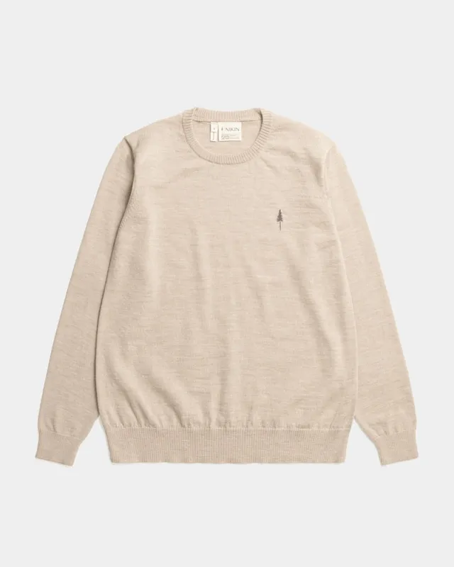 NIKIN TreePullover Merino Wool Pullover Caramel Mel Damen