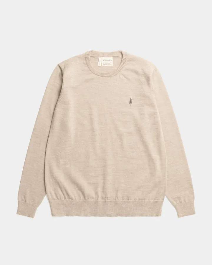 NIKIN TreePullover Merino Wool Pullover Caramel Mel Damen