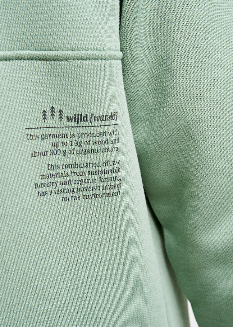 Wijld Lodenfrost Hoodie Herren Grün Holz Kapuze 200 g/m²