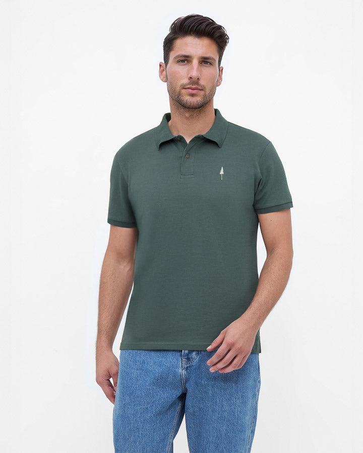 NIKIN TreePolo Polo-Shirt Juniper Bio-Baumwolle