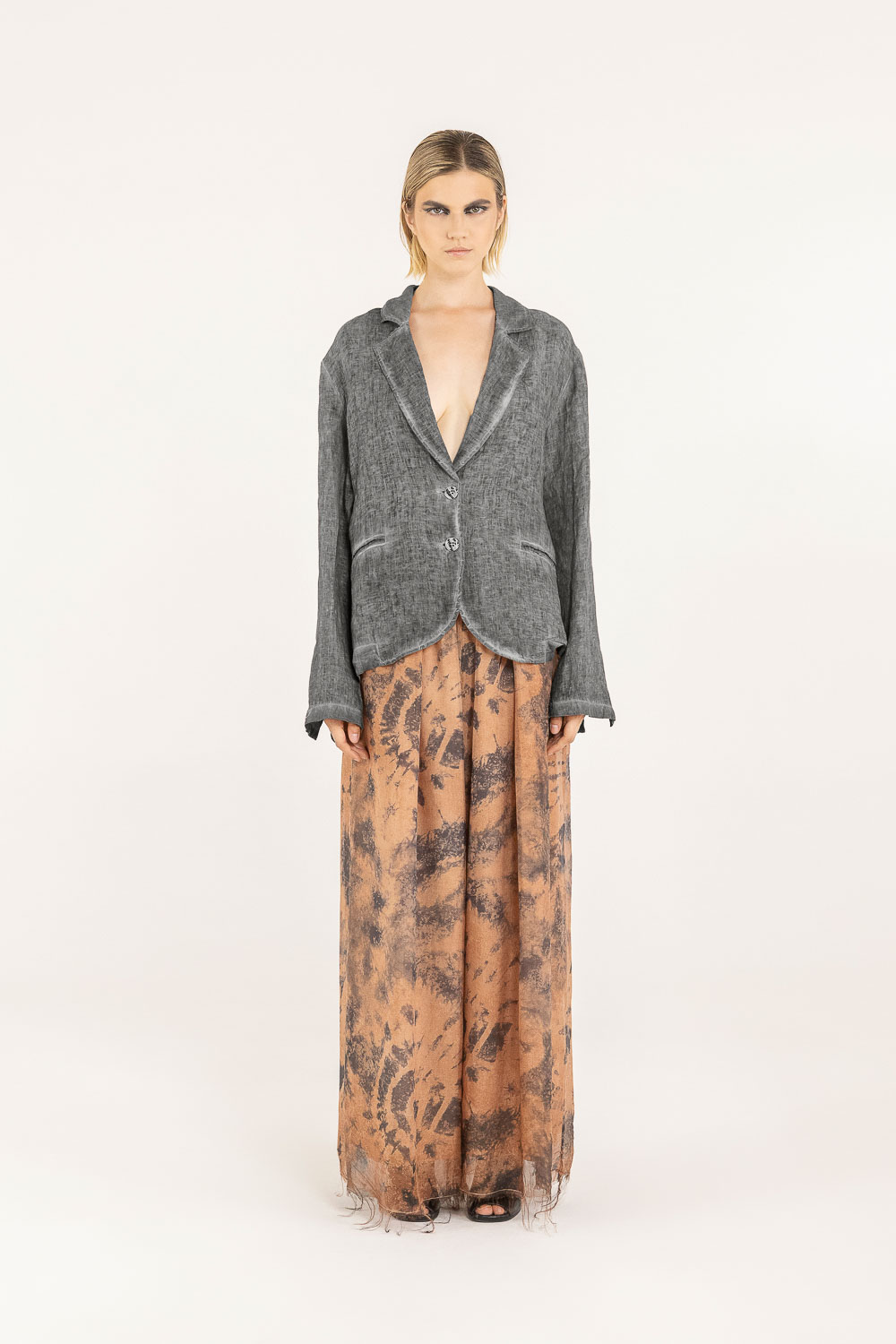 Sanctamuerte Capispalla Blazer Regular Leinen