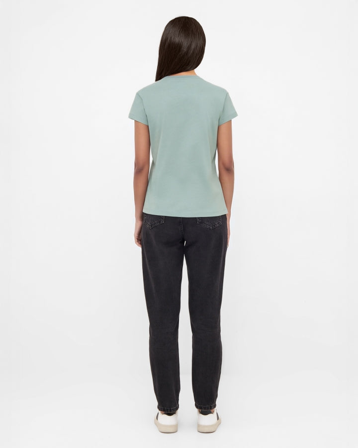NIKIN TreeShirt Women T-Shirt Turquoise Bio-Baumwolle