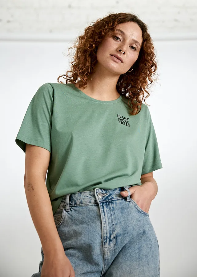Wijld Woodshirt Tilda T-Shirt Bio Lyocell Grün M