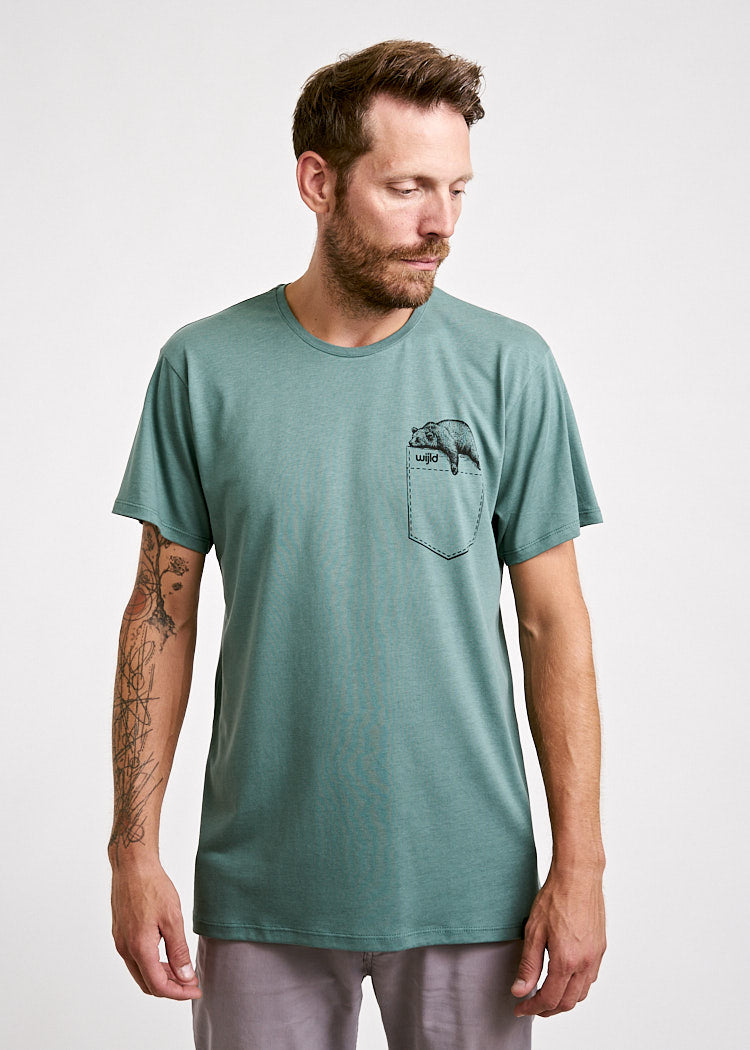 Wijld WoodShirt Sleepy Bear Herren T-Shirt Print