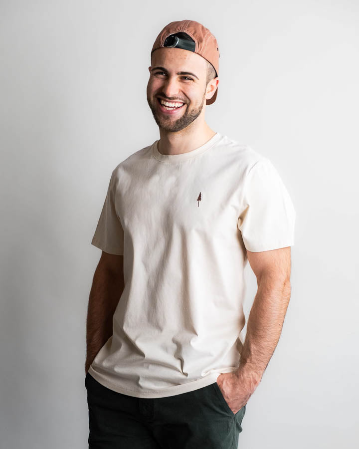NIKIN TreeShirt Spatz T-Shirt Chalk beige Bio-Baumwolle