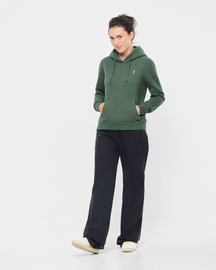NIKIN TreeHoodie Women Olive Mel Hoodie Bio-Baumwolle